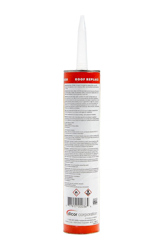 Dicor 501LSD-1 Self-Leveling Lap Sealant, Dove White, 10.3 Oz