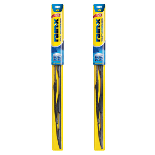 Rain-X 820246 WeatherBeater Wiper Blades, 26" Windshield Wipers (Pack of 2), Automotive Replacement Windshield Wiper Blades