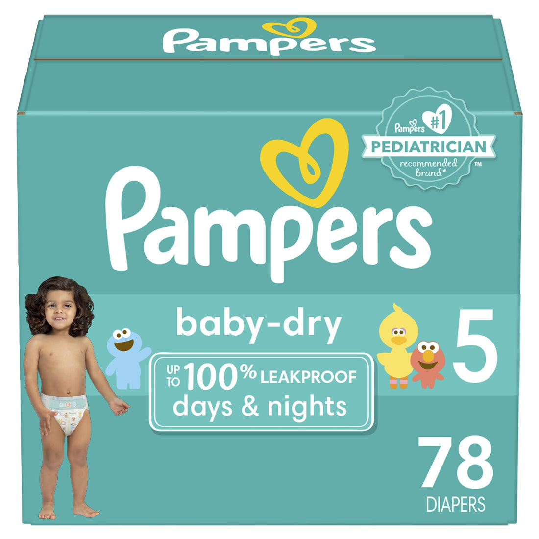 Pampers Baby Dry Diapers - Size 5, 78 Count, Absorbent Disposable Diapers Drugstore by Pampers