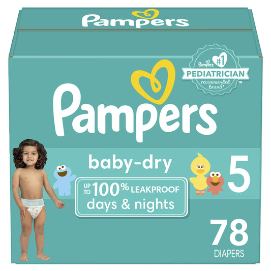 Pampers Baby Dry Diapers - Size 5, 78 Count, Absorbent Disposable Diapers Drugstore by Pampers