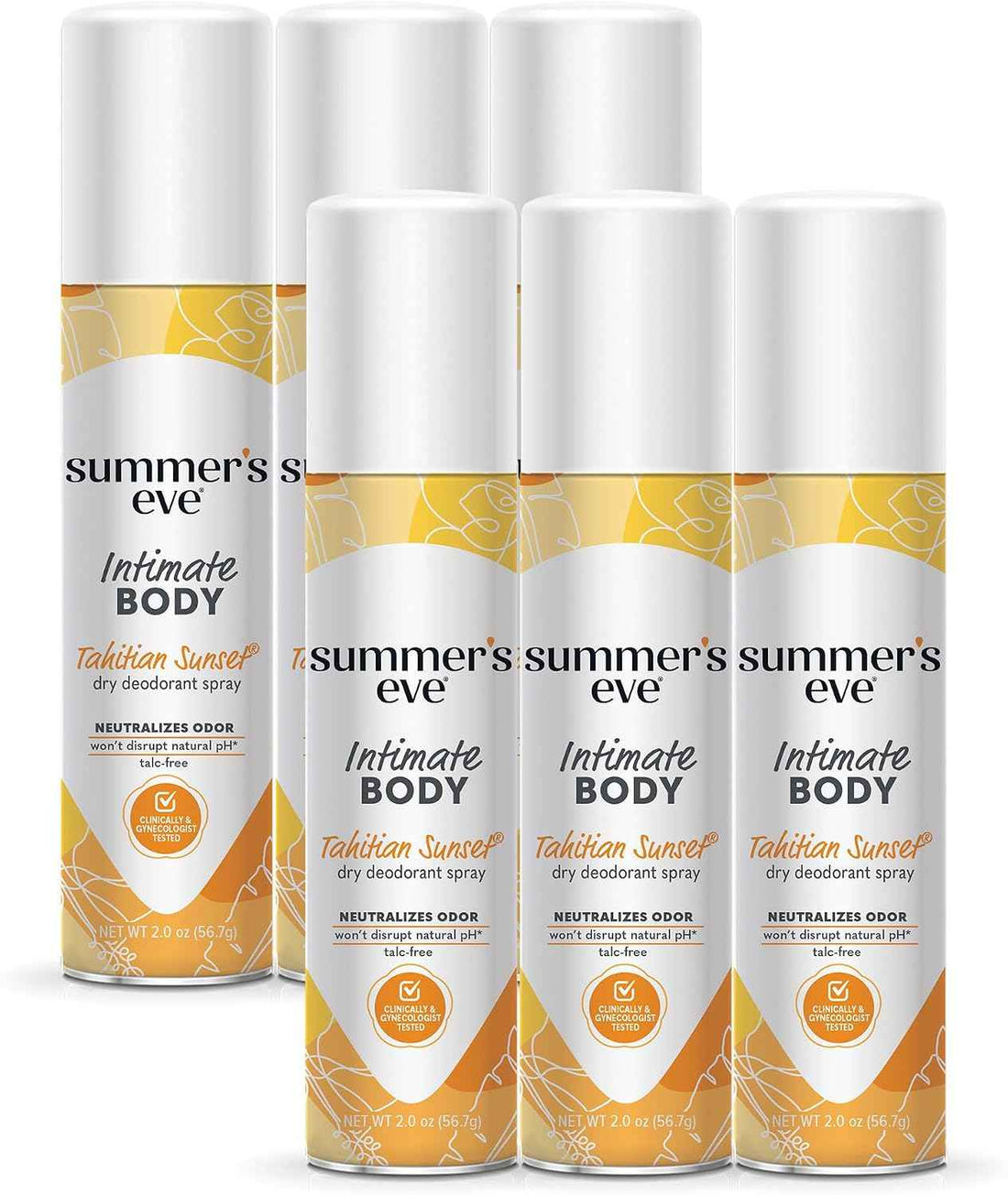 Summer's Eve Daily Refreshing Feminine Spray, Tahitian Sunset, 2 Oz, 24 Pk