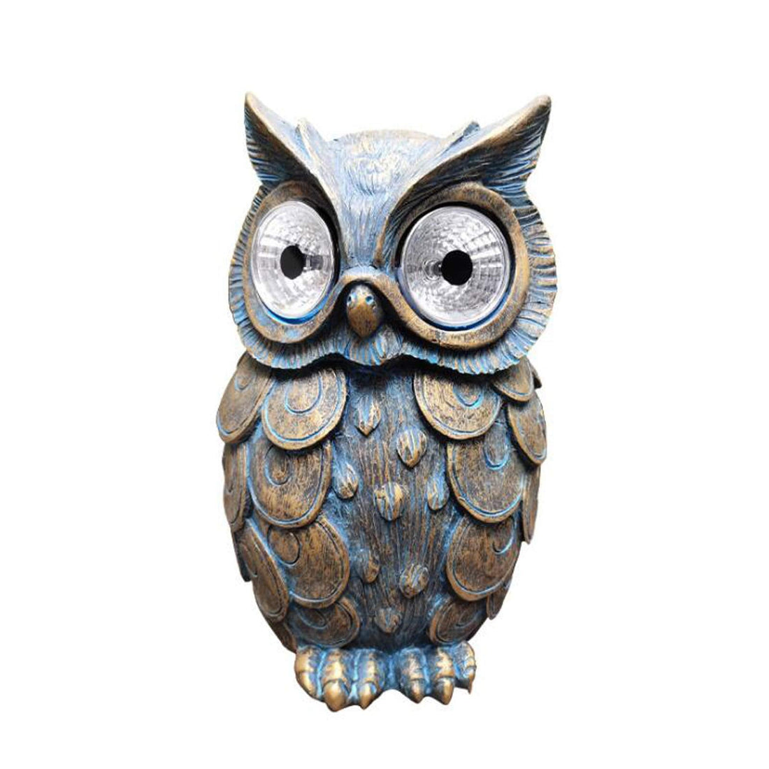 Cute Owl Shaped Solar Lights, Outdoor Decorative Garden Lights with LED Eyes, Animal Solar Garden Lights with Switch