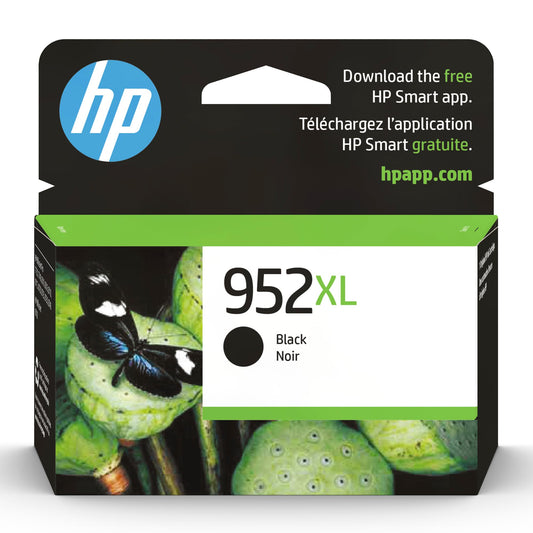 HP 952XL Black High-yield Ink Cartridge | Works with HP OfficeJet 8702, HP OfficeJet Pro 7720, 7740, 8210, 8710, 8720, 8730, 8740 Series | Eligible for Instant Ink | F6U19AN - PCTechSupply.com