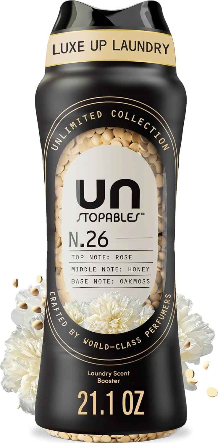 Downy Unstopables Unlimited Collection In Wash Laundry Scent Booster Beads, No. 26, Fine Fragrance, Long Lasting Fresh Scent Beads, 21.1 oz