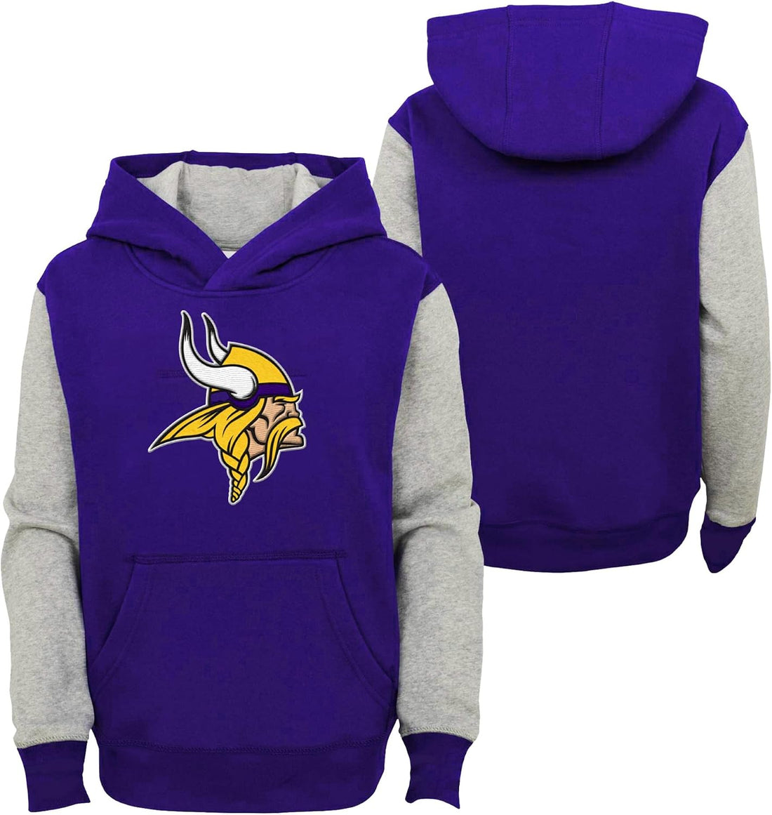NFL Kids Youth 8-20 Offically Licened Heritage Team Color Primary Logo Cotton Pullover Football Hoodie