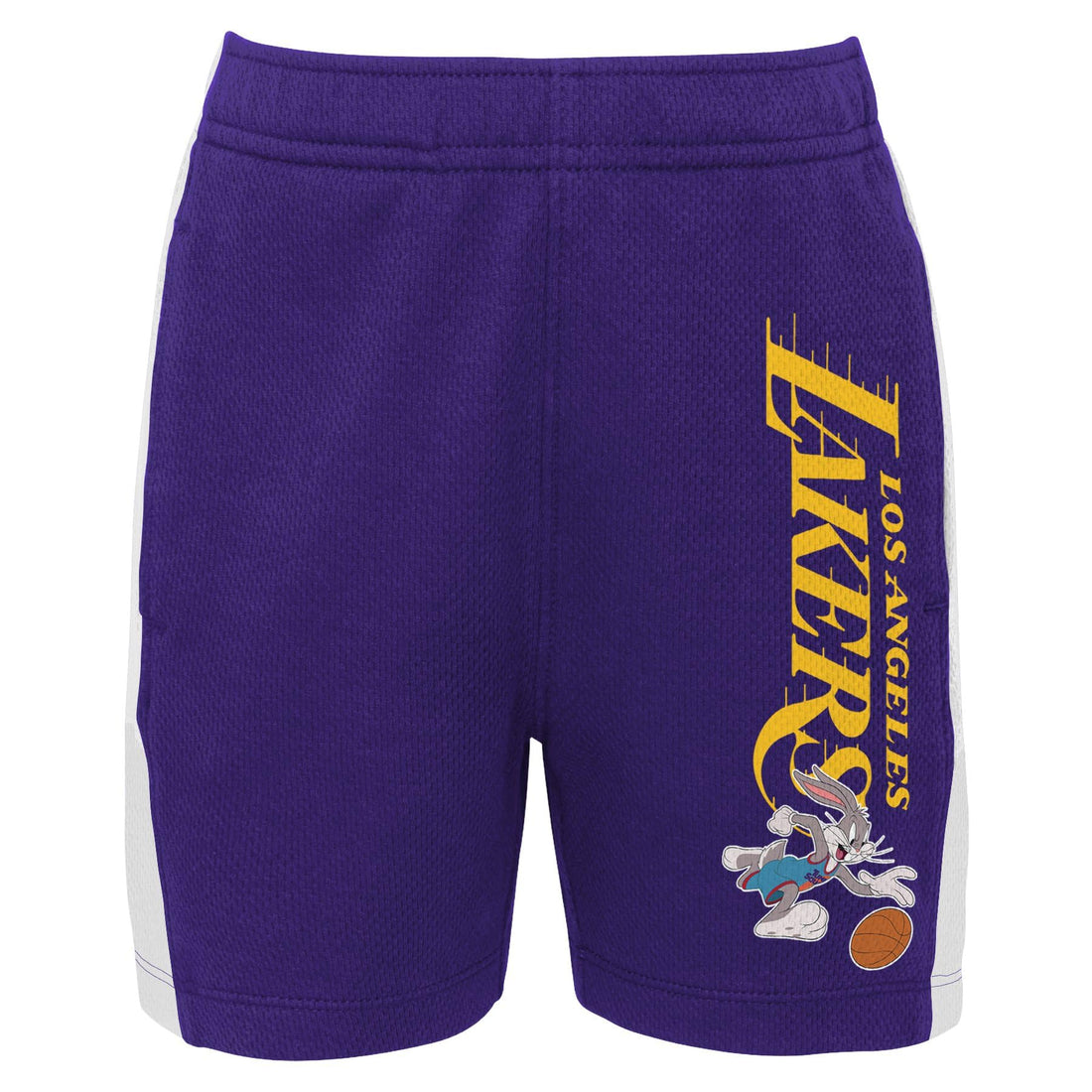 Outerstuff Los Angeles Lakers NBA Boys Youth (8-20) Backboard Block Mesh Shorts, Purple Medium 10-12 Apparel by Outerstuff