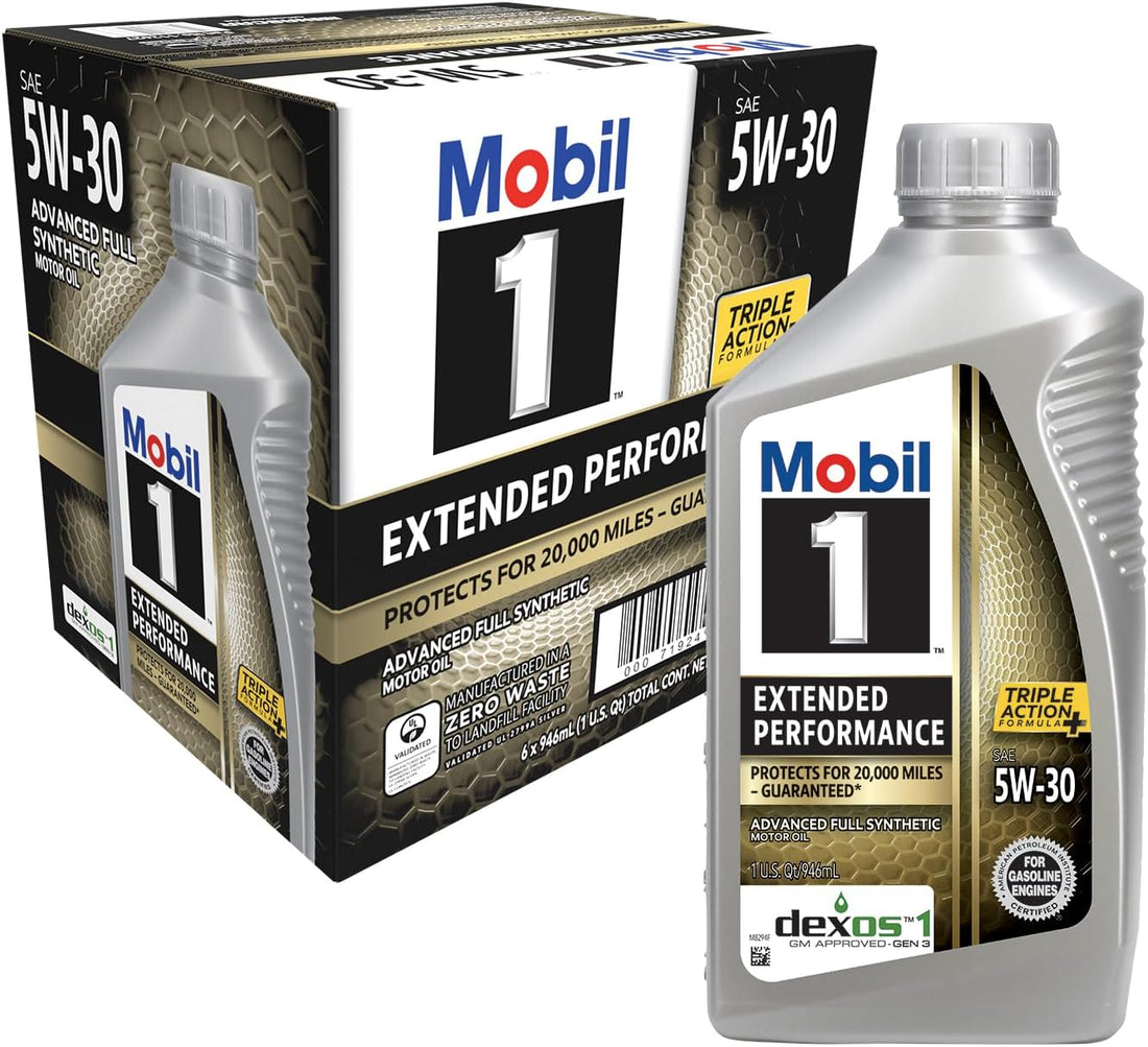 Mobil 1 Extended Performance Full Synthetic Motor Oil 5W-30, 1 QT (6 Pack)