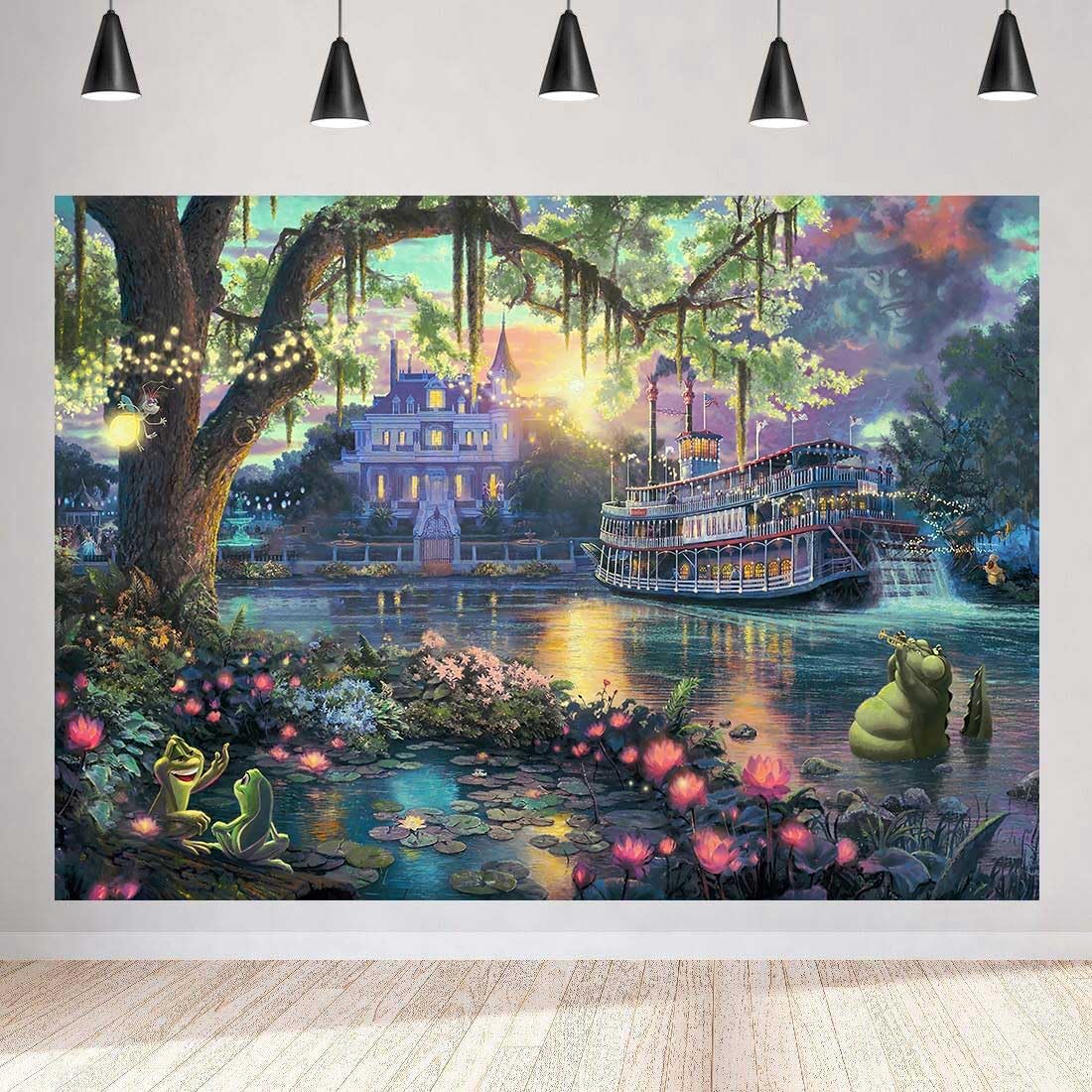 Palace Photography Background Fairy Tale Prince Princess Happiness Frog Castle Photography Background Studio Props (9x6ft)