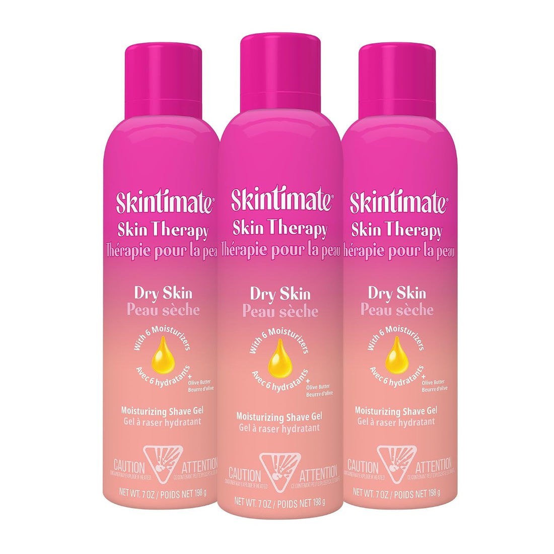 Skintimate Shaving Cream for Women, Shaving Foam, Sensitive Skin Scent, Pack of 3, 7 oz Each