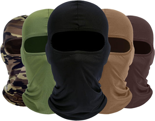 ROXUN Balaclava Ski Mask, 5 Pack Neck Gaiter Motorcycle Summer Cooling