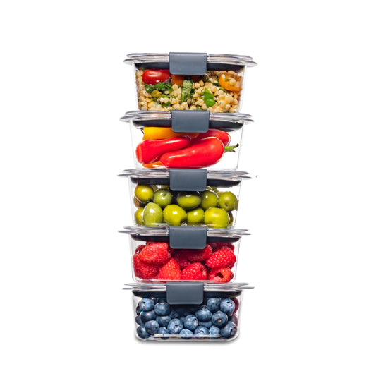 Rubbermaid Brilliance BPA Free Food Storage Containers with Lids Kitchen by Rubbermaid