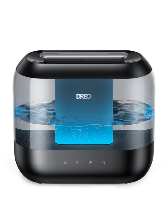 Dreo Humidifiers for Bedroom, Top Fill 4L Supersized Cool Mist Humidifier with Oil Diffuser and Nightlight, 32H Runtime,