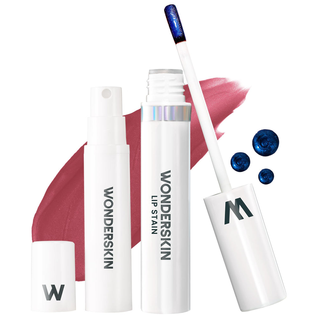 Wonderskin Wonder Blading Lip Stain Peel Off and Reveal Kit - Long Lasting, Waterproof Pink Lip Tint, Transfer Proof Natural