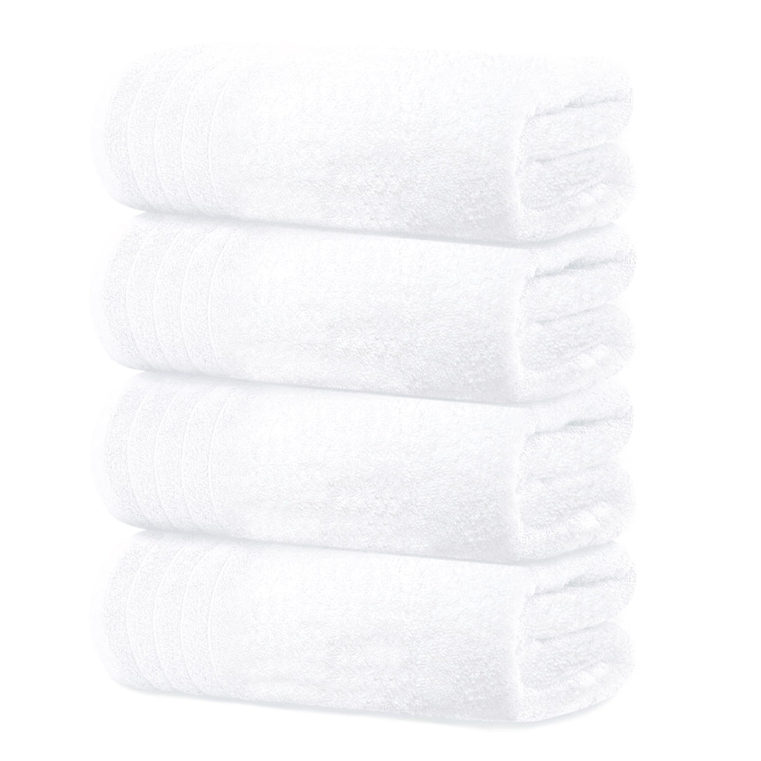 Tens Towels Pack of 4 Extra Large Bath Towels 30 x 60 Inches, 100% Cotton, Larger & Lighter, Quicker to Dry, Lighter Weight,