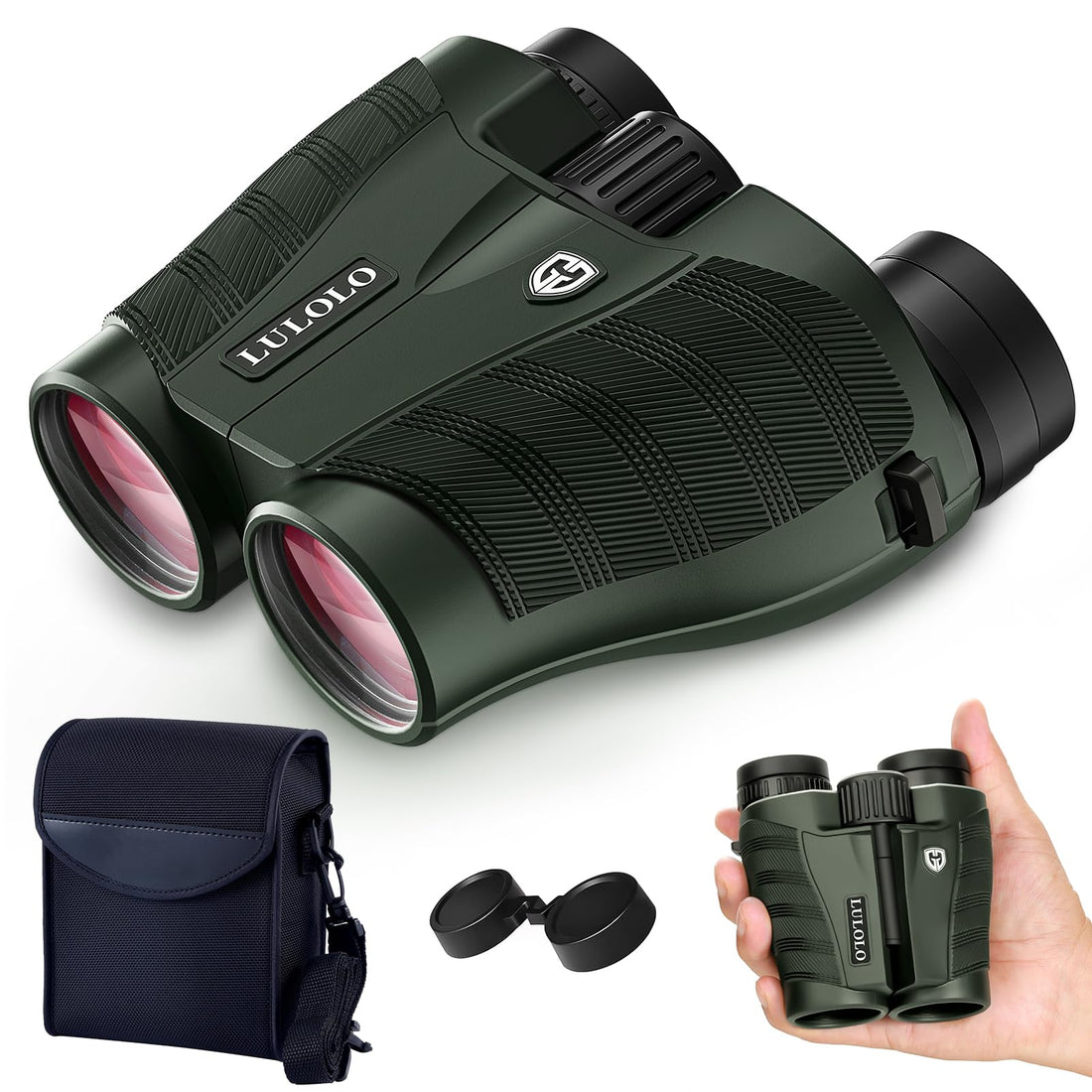 12x30 Compact HD Binoculars for Adults and Kids High Powered - Large View Binoculars with Clear Low Light Vision - Super