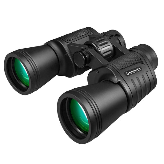 UncleHu 20x50 High Power Binoculars for Adults with Low Light Night Vision, Compact Waterproof Binoculars for Bird Watching