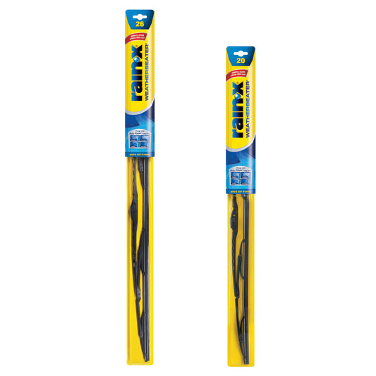 Rain-X 820249 WeatherBeater Wiper Blades, 26" and 20" Windshield Wipers (Pack of 2), Automotive Replacement Windshield Wiper