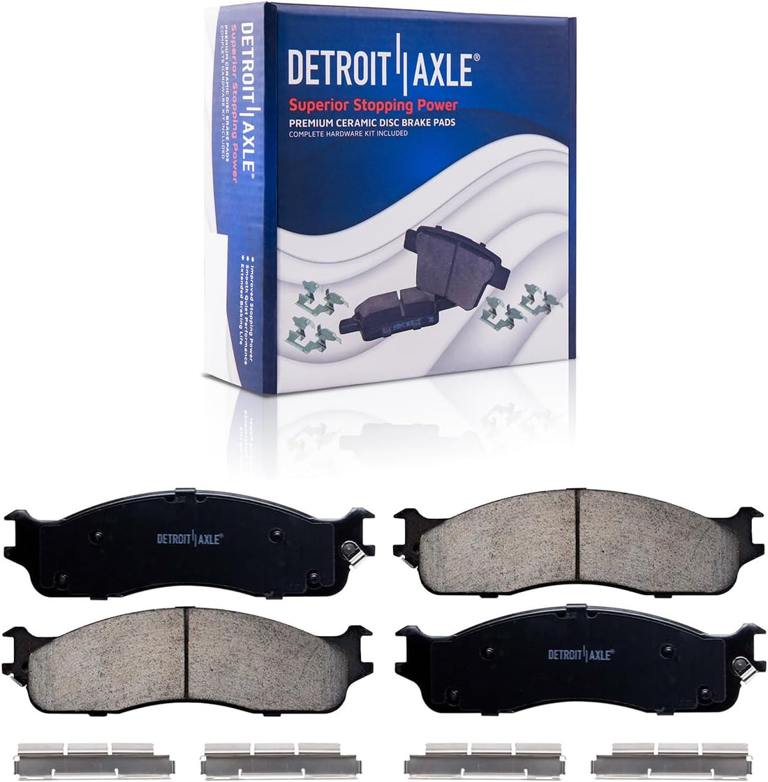 Detroit Axle - Front Brake Pads for 2003-2008 Dodge Ram 2500 3500