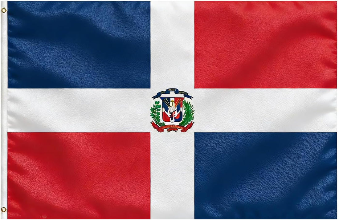 Dominica Flag, Flag of Dominica 3x5 Ft - Polyester Lightweight Flags with 2 Brass Grommets for Dominican Party Decorations, Sports Events Decorations