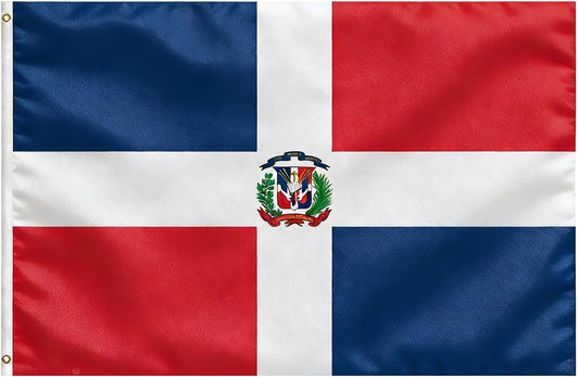 Dominica Flag, Flag of Dominica 3x5 Ft - Polyester Lightweight Flags with 2 Brass Grommets for Dominican Party Decorations, Sports Events Decorations