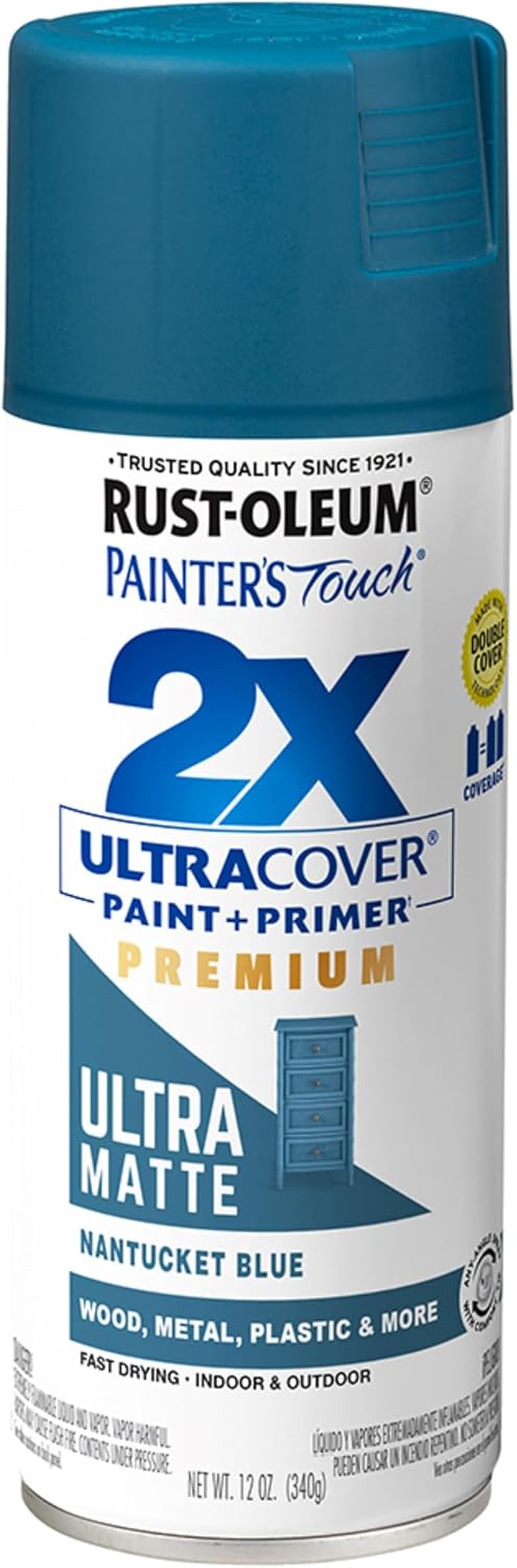 Rust-Oleum Painter's Touch 2X Ultra Cover Spray Paint, Nantucket Blue