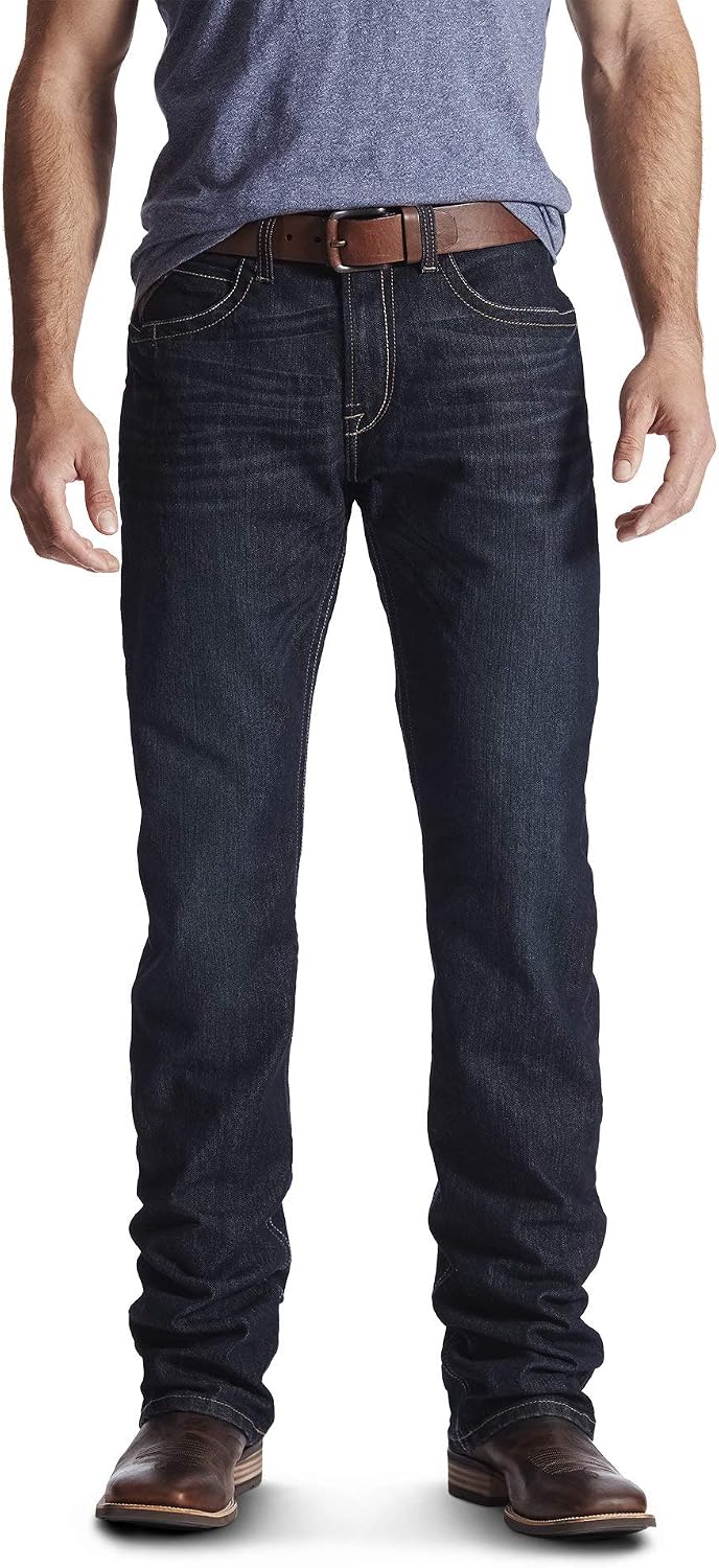 Ariat Men's Rebar M4 Low Rise DuraStretch Edge Boot Cut Jean