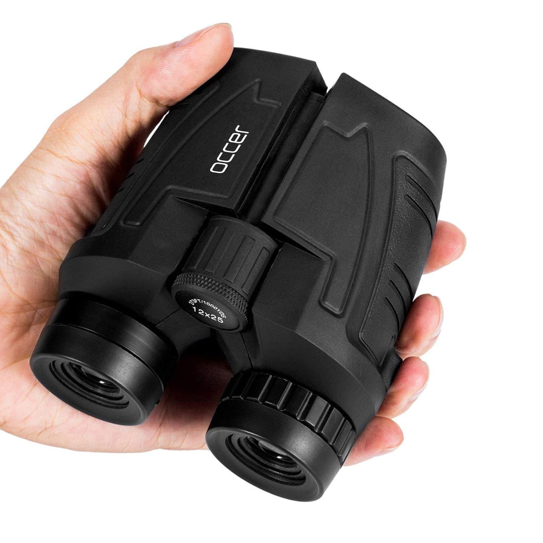 Occer 12x25 Compact Binoculars for Adults and Kids, Large Eyepiece Waterproof Binocular with Low Light Vision,High Powered Easy Focus Binoculars for Bird Watching,Outdoor Hunting,Travel,Sightseeing - PCTechSupply.com