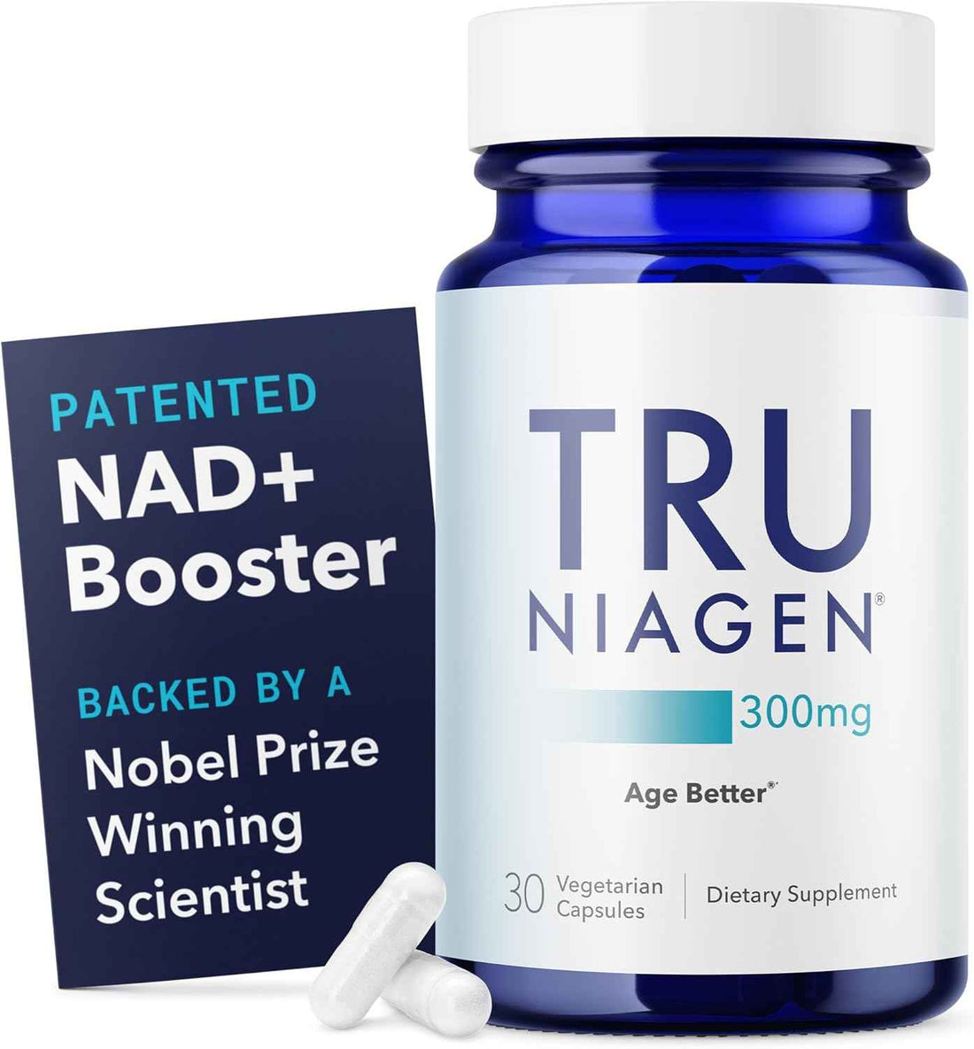 TRU NIAGEN NAD+ Supplement, Nicotinamide Riboside 300mg, 30 Daily Servings