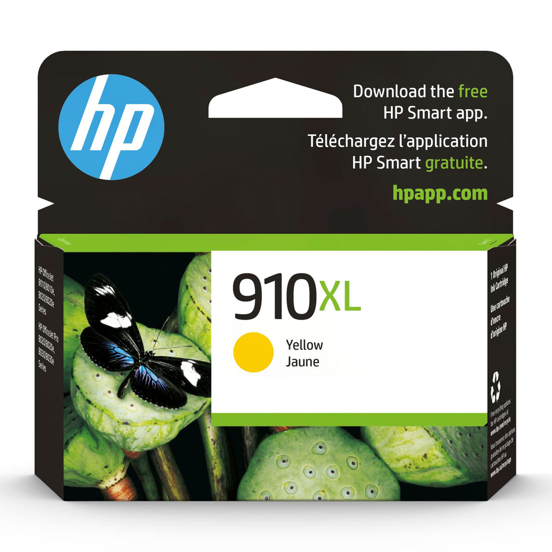 HP 910XL Yellow High-yield Ink Cartridge | Works with HP OfficeJet 8010, 8020 Series, HP OfficeJet Pro 8020, 8030 Series | Eligible for Instant Ink | 3YL64AN - PCTechSupply.com