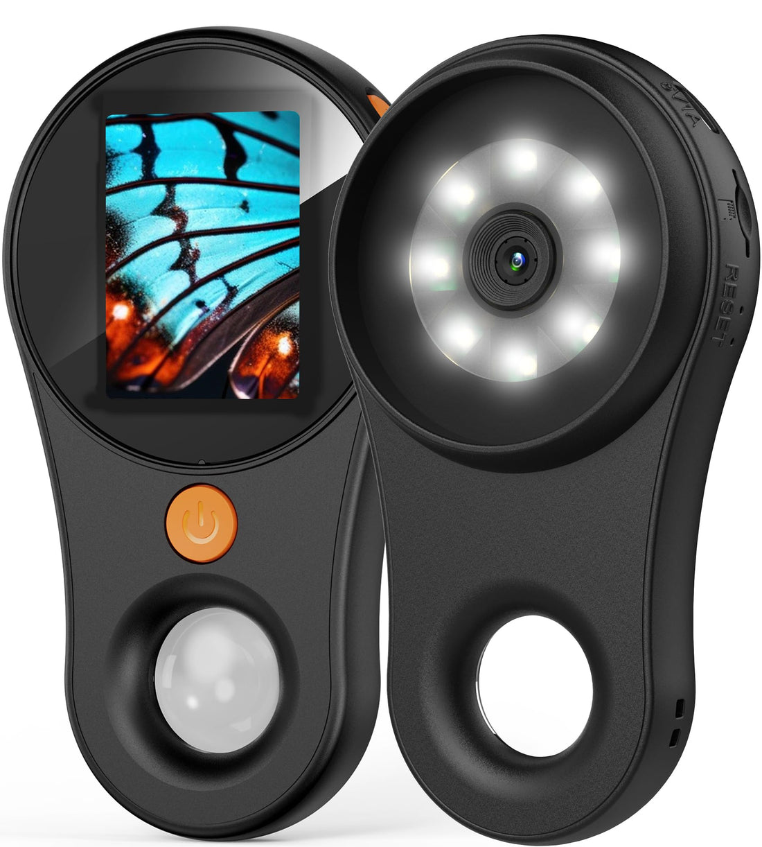 Macro Microscope Digital Fixed Focus 2.0 inch IPS Color Screen, 200w Pixel, 500x Magnification, Portable Handheld Magnifying