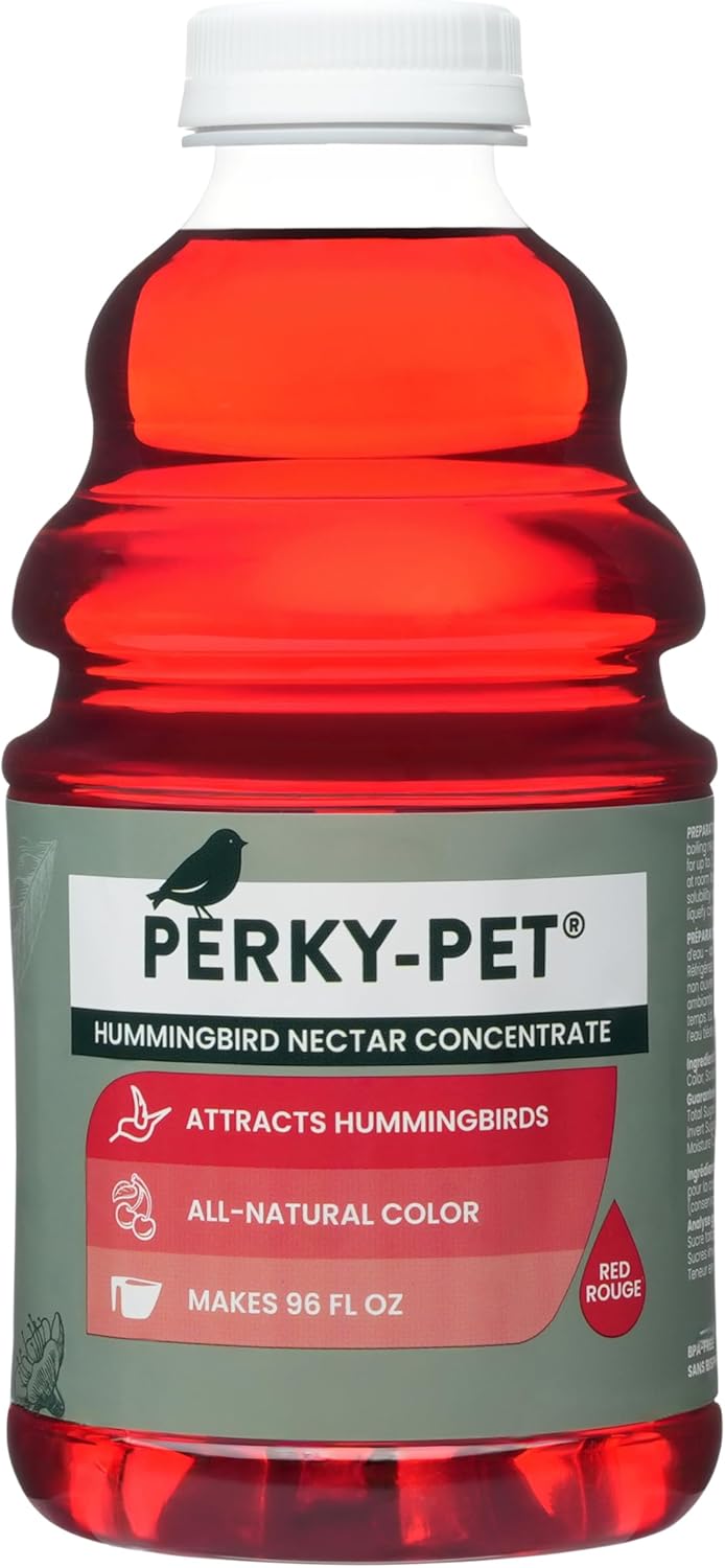 Perky-Pet Hummingbird Nectar Concentrate, 32 oz Red Liquid Bird Food