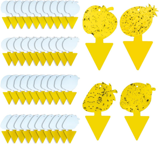 Fruit Fly & Fungus Gnat Traps 40 Pack, Yellow Sticky Traps