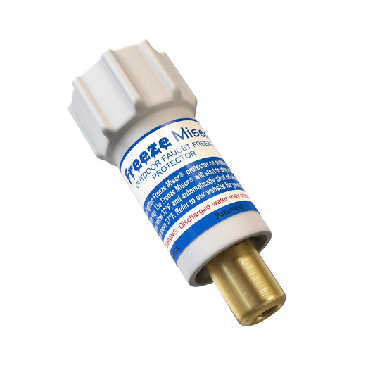 Freeze Miser - Outdoor Faucet Freeze Protection | Durable Replacement for Faucet Covers for Winter - Freeze Proof Outdoor Faucet Protector - Low Maintenance & Easy to Install - Saves Water - PCTechSupply.com