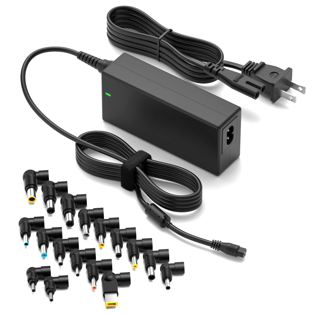 ZOZO Universal Laptop Charger 90W AC Adapter for HP Dell Gateway Toshiba Lenovo Acer ASUS Samsung Sony Ultrabook Chromebook DC Output 12V 16V 18.5V 19V 19.5V 20V Power Supply Cord with 17 tips - PCTechSupply.com
