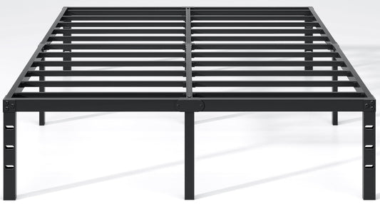 NEW JETO Metal Bed Frame-Simple and Atmospheric Metal Platform Bed Frame, Storage Space Under The Bed Heavy Duty Frame Bed,