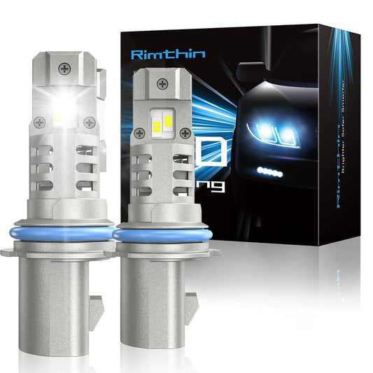 rimthin 9007 Light Bulbs, HB5 Fog Light 16000 Lumens 600% Brighter Light Bulb, 6000K Cool White, Plug and Play, IP67