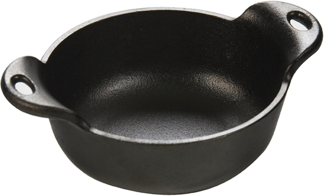 Lodge HMSB Heat Enhanced and Seasoned Cast Iron Mini Serving Bowl, 12-Ounce