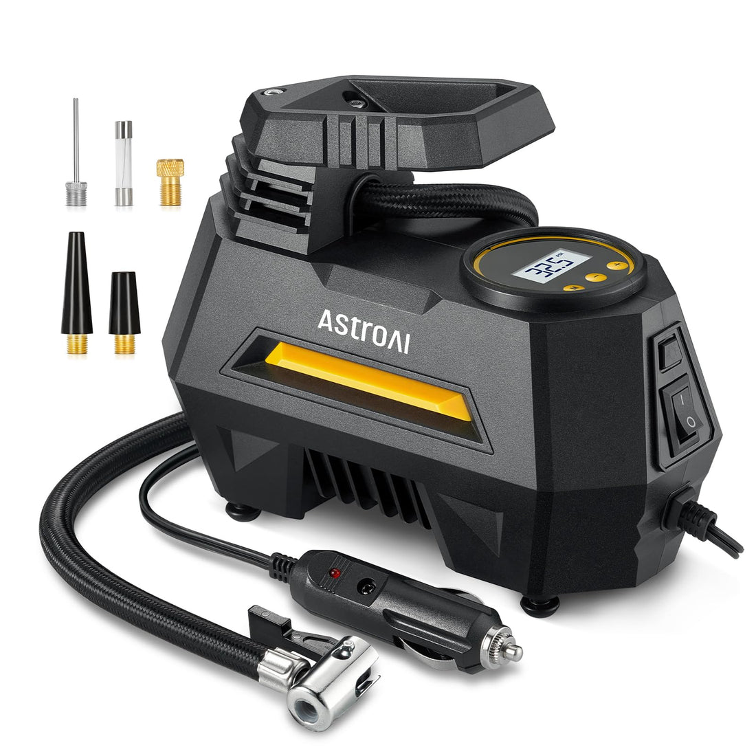 AstroAI Tire Inflator Portable Air Compressor Tire Air Pump for Car Tires - Car Accessories, 12V DC Auto Pump with Digital