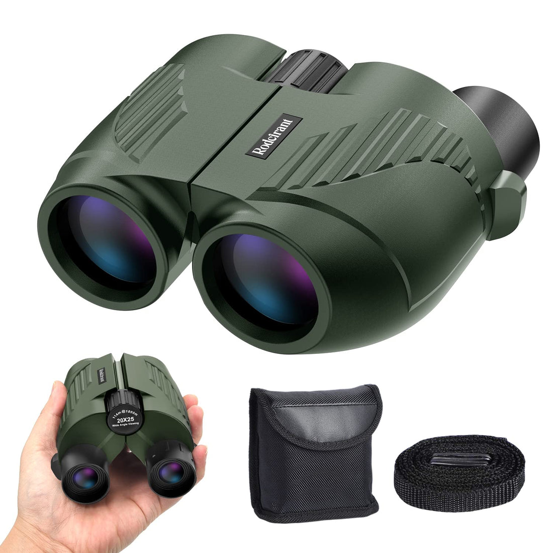20X25 Compact Binoculars for Adults and Kids,Large Eyepiece Waterproof Binocular，Easy Focus Small Binoculars for Bird