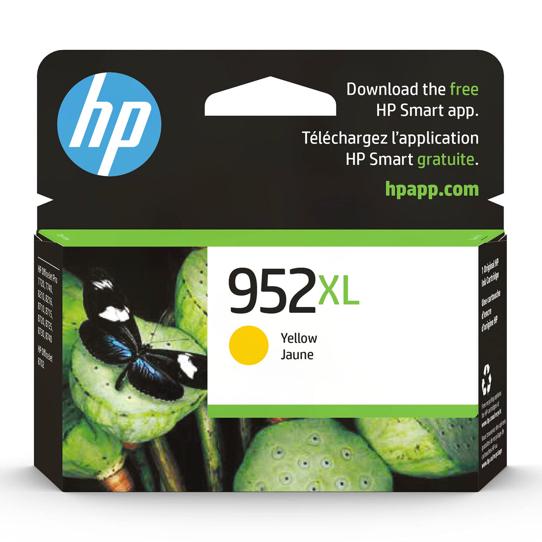 HP 952XL Yellow High-yield Ink Cartridge | Works with HP OfficeJet 8702, HP OfficeJet Pro 7720, 7740, 8210, 8710, 8720, 8730, 8740 Series | Eligible for Instant Ink | L0S67AN - PCTechSupply.com