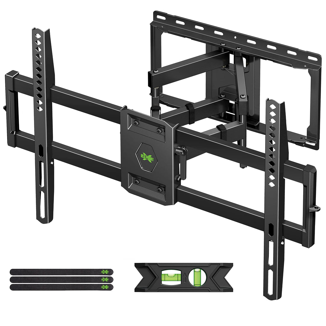 USX MOUNT Full Motion TV Wall Mount for Most 47-84 inch Flat Screen/LED/4K TV, TV Mount Bracket Dual Swivel Articulating Tilt 6 Arms, Max VESA 600x400mm, Holds up to 132lbs, Fits 8” 12” 16" Wood Studs - PCTechSupply.com