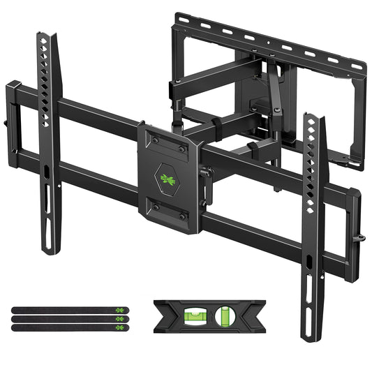 USX MOUNT Full Motion TV Wall Mount for Most 47-84 inch Flat Screen/LED/4K TV, TV Mount Bracket Dual Swivel Articulating Tilt 6 Arms, Max VESA 600x400mm, Holds up to 132lbs, Fits 8” 12” 16" Wood Studs - PCTechSupply.com