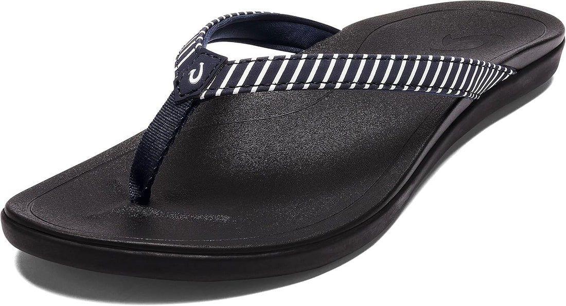 OluKai Ho'opio Women's Beach Sandals, Quick-Dry Flip-Flop Slides