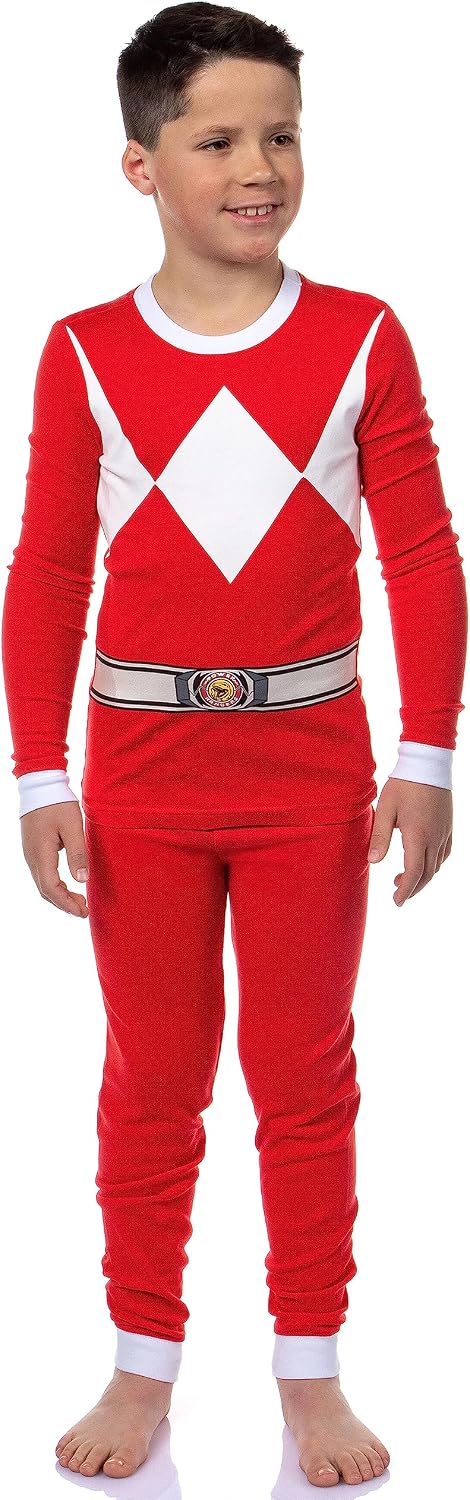 INTIMO Mighty Morphin Power Rangers Boys' Classic Character Costume Sleep Pajama Set