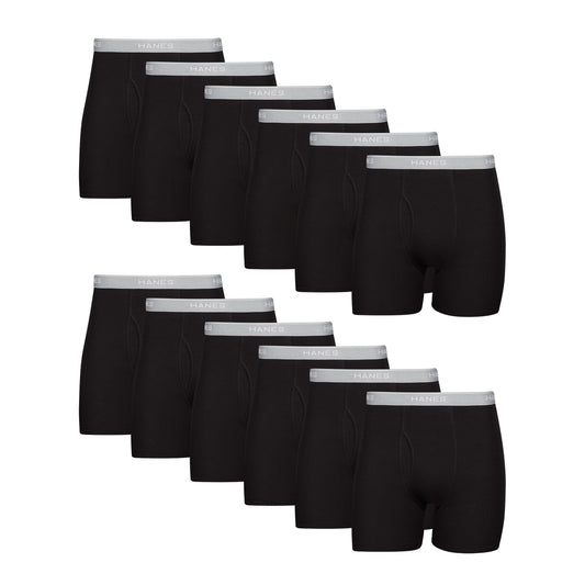 Hanes Men Hanes Boxer Briefs, Cool Dri Moisture-Wicking Underwear, Cotton No-Ride-up for Men, Multi-Packs Available Apparel