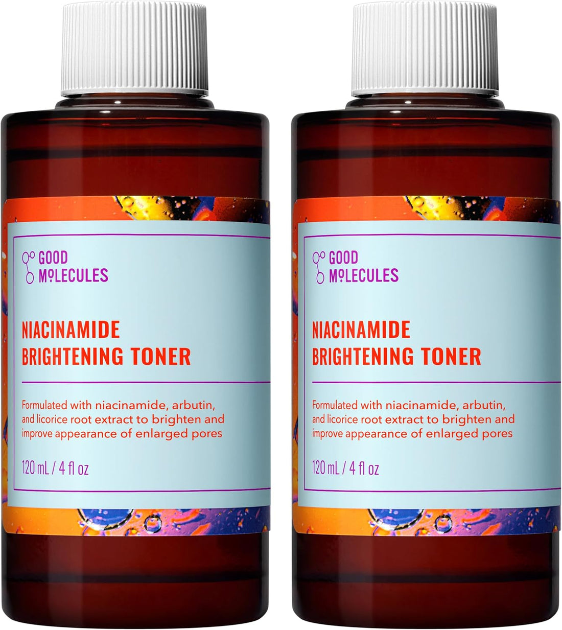 Good Molecules Niacinamide Brightening Toner with Arbutin, Pack of 2