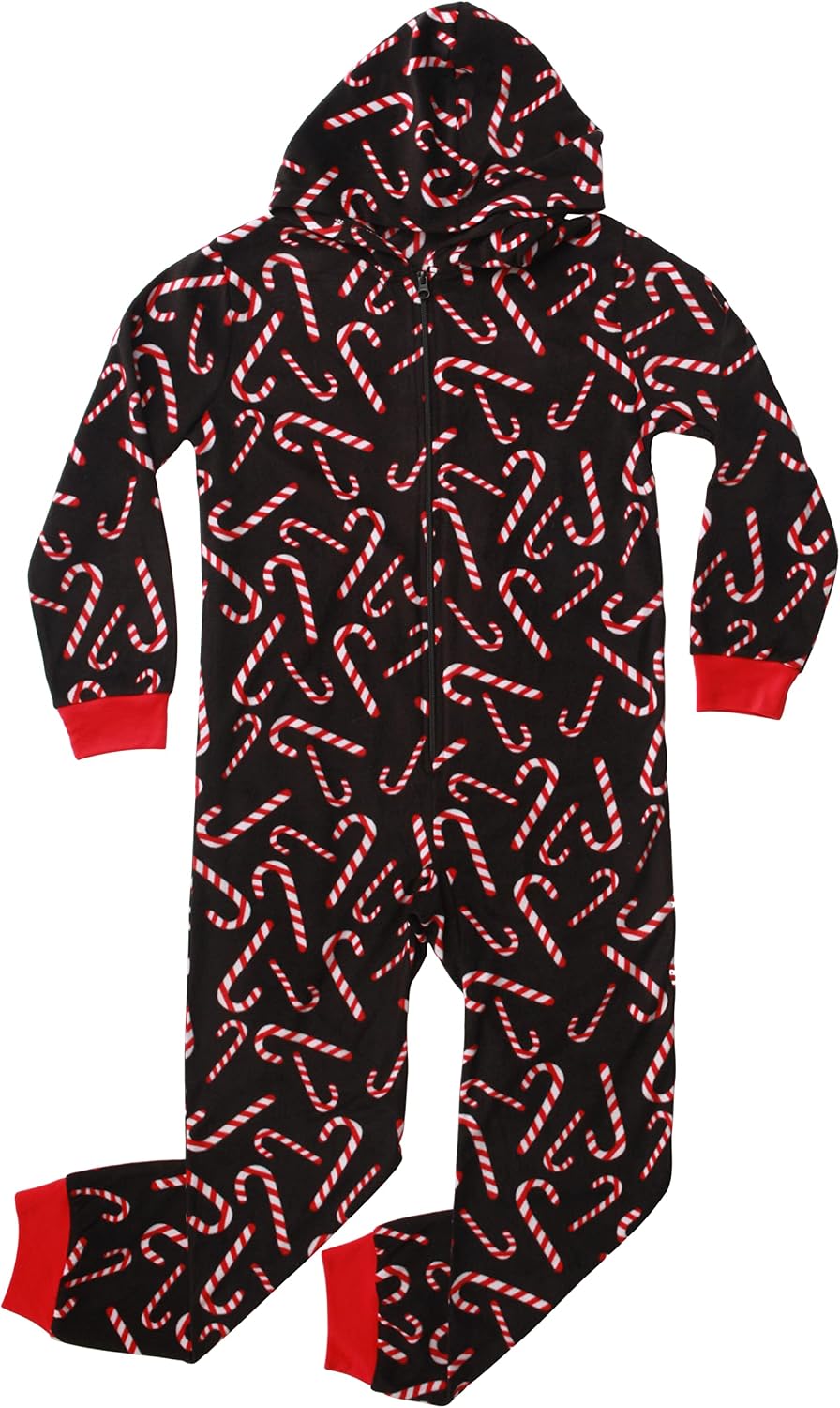 PRINCE OF SLEEP Hooded Jumpsuit Pajamas for Boys One Piece Winter PJs with Hood