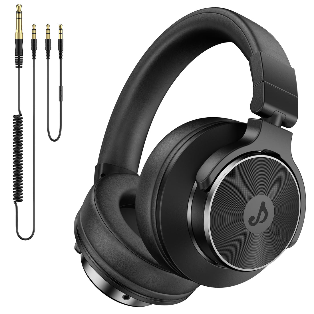 Rumoon Wired Over Ear Headphones, Studio Monitor & Mixing DJ Headphones with 50mm Neodymium Drivers and 1/4 to 3.5mm Jack