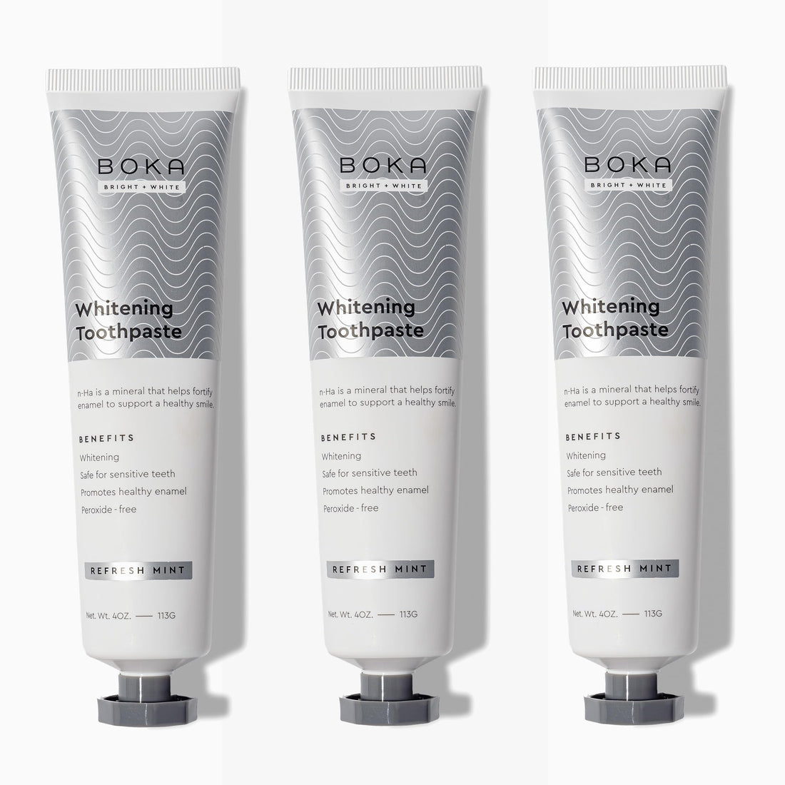 Boka Fluoride Free Toothpaste Nano Hydroxyapatite, Helps Remineralize, Appropriate for Sensitive Teeth, Whitening - for