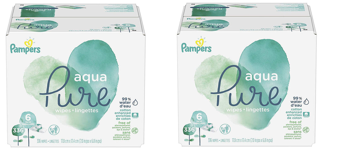 Pampers Aqua Pure 6X Pop-Top Sensitive Water Baby Wipes, 672 Count - PCTechSupply.com